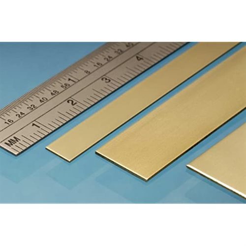 Albion Alloys BS1M Messingstreifen, 6 x 0,4 mm, Länge 305 mm, 5 Stück pro Stück Paket